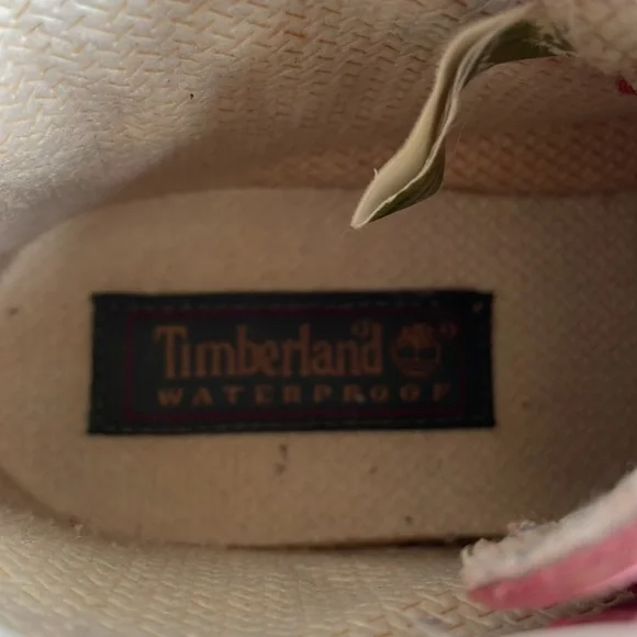 Y2K TIMBERLAND boots Womans 7.5 pink Nellie Ankle - Picture 3 of 13